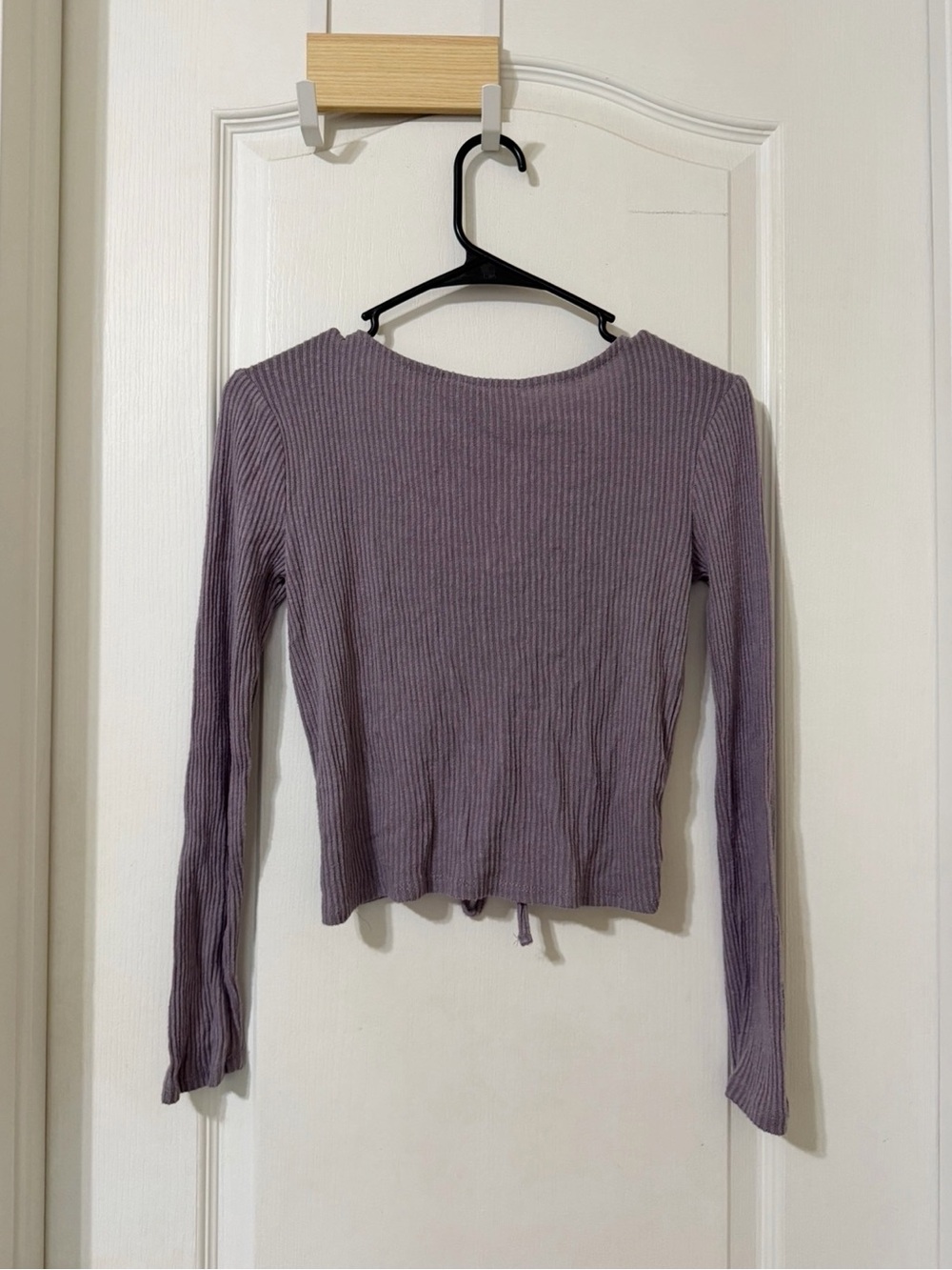 Hippie Rose Purple Ruched Drawstring Top - Picture 2 of 3